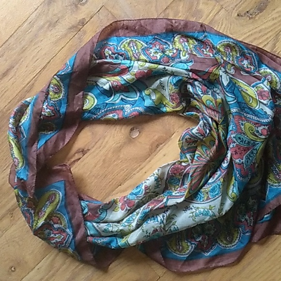 βοΈ Cashmere & Silk PASHMINA TEAL Scarf w/Fringe Huge - Picture 3 of 16